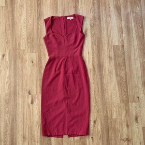 Dress the Population Elle Dress Pink Hibiscus Sweetheart Sheath